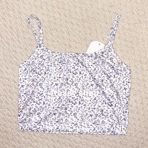 NWT Purple Floral Tank Top